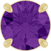 14K Yellow 6.5 mm Natural Amethyst Pendant