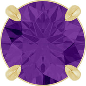 14K Yellow 6.5 mm Natural Amethyst Pendant