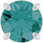 Sterling Silver 6.5 mm Lab-Grown Alexandrite Pendant