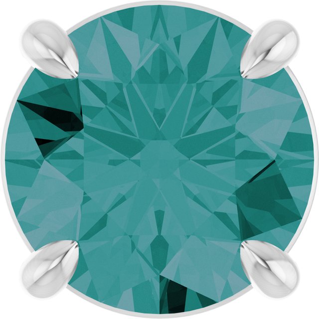 Sterling Silver 6.5 mm Lab-Grown Alexandrite Pendant