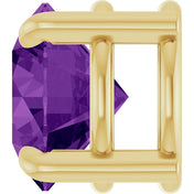 14K Yellow 6.5 mm Natural Amethyst Pendant
