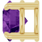 14K Yellow 6.5 mm Natural Amethyst Pendant