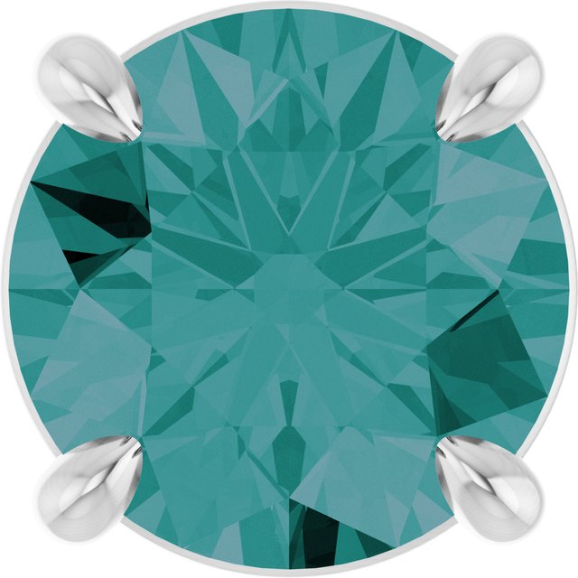 Sterling Silver 7 mm Lab-Grown Alexandrite Pendant
