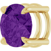 14K Yellow 8 mm Natural Amethyst Pendant