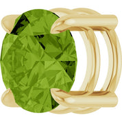 14K Yellow 8 mm Natural Peridot Pendant