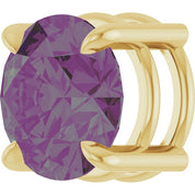 14K Yellow 8 mm Lab-Grown Alexandrite Pendant