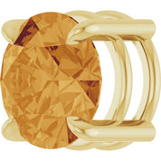 14K Yellow 8 mm Natural Citrine Pendant