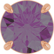 14K Rose 8 mm Lab-Grown Alexandrite Pendant