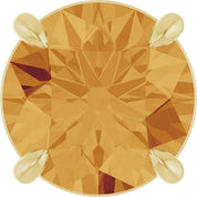 14K Yellow 8 mm Natural Citrine Pendant