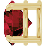 14K Yellow 8 mm Natural Mozambique Garnet Pendant