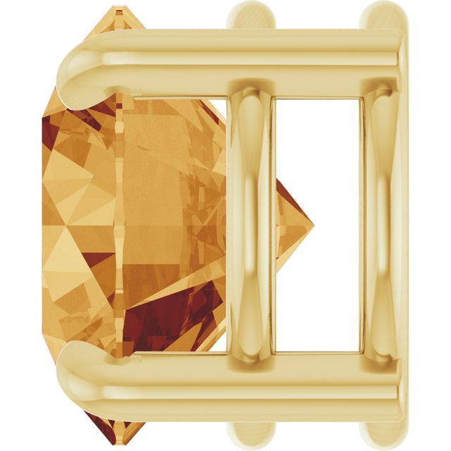 14K Yellow 8 mm Natural Citrine Pendant