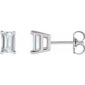 14K White 1 CTW Natural Diamond Earrings
