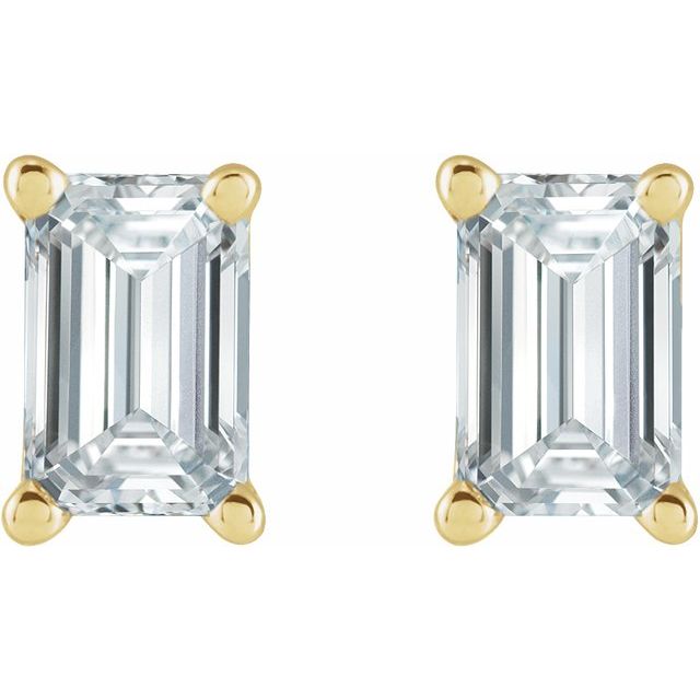 14K Yellow 1/2 CTW Natural Diamond Earrings