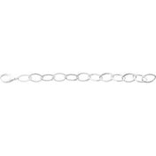 Sterling Silver 11.2 mm Cable 8" Bracelet