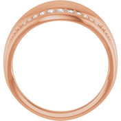 14K Rose 1/5 CTW Natural Diamond Ring