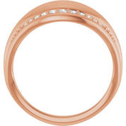 14K Rose 1/5 CTW Natural Diamond Ring