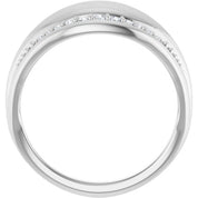 Sterling Silver 1/5 CTW Natural Diamond Ring