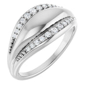 Sterling Silver 1/5 CTW Natural Diamond Ring