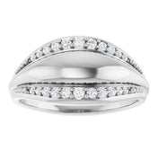Sterling Silver 1/5 CTW Natural Diamond Ring