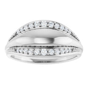 Sterling Silver 1/5 CTW Natural Diamond Ring
