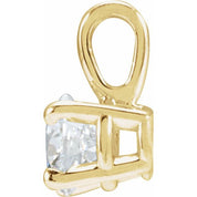 14K Yellow 1/2 CT Lab-Grown Diamond Pendant