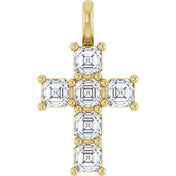 10K Yellow 1 CTW Lab-Grown Diamond Pendant