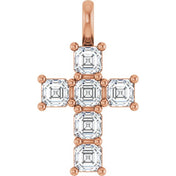 10K Rose 1 CTW Lab-Grown Diamond Pendant