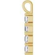 10K Yellow 1 CTW Lab-Grown Diamond Pendant