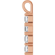 10K Rose 1 CTW Lab-Grown Diamond Pendant