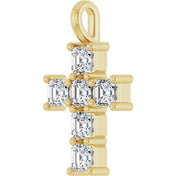 10K Yellow 1 CTW Lab-Grown Diamond Pendant