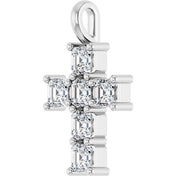 10K White 1 CTW Lab-Grown Diamond Pendant