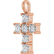 10K Rose 1 CTW Lab-Grown Diamond Pendant