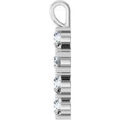 10K White 1 1/2 CTW Lab-Grown Diamond Pendant
