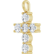 10K Yellow 1 1/2 CTW Lab-Grown Diamond Pendant