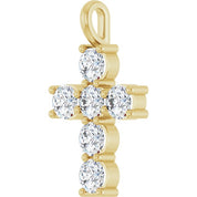 10K Yellow 1 1/2 CTW Lab-Grown Diamond Pendant