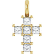 10K Yellow 1/4 CTW Lab-Grown Diamond Pendant