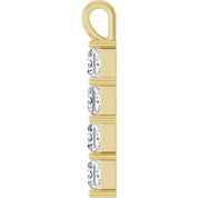 10K Yellow 1 5/8 CTW Lab-Grown Diamond Pendant