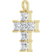 10K Yellow 1 5/8 CTW Lab-Grown Diamond Pendant