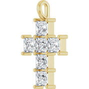 10K Yellow 1 5/8 CTW Lab-Grown Diamond Pendant