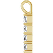 10K Yellow 1/2 CTW Lab-Grown Diamond Pendant