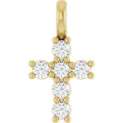 10K Yellow 1/6 CTW Lab-Grown Diamond Pendant