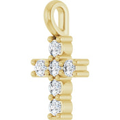 10K Yellow 1/6 CTW Lab-Grown Diamond Pendant