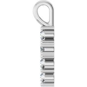 10K White 1/6 CTW Lab-Grown Diamond Pendant