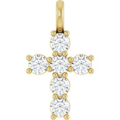10K Yellow 1/2 CTW Lab-Grown Diamond Pendant