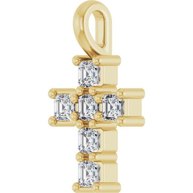 10K Yellow 1/3 CTW Lab-Grown Diamond Pendant