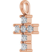 10K Rose 1/3 CTW Lab-Grown Diamond Pendant