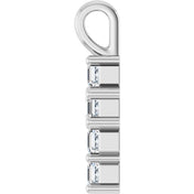 10K White 1/3 CTW Lab-Grown Diamond Pendant