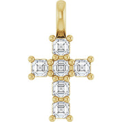 10K Yellow 1/3 CTW Lab-Grown Diamond Pendant