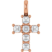 10K Rose 1/3 CTW Lab-Grown Diamond Pendant