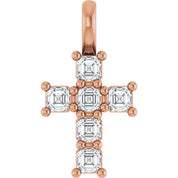 10K Rose 1/3 CTW Lab-Grown Diamond Pendant